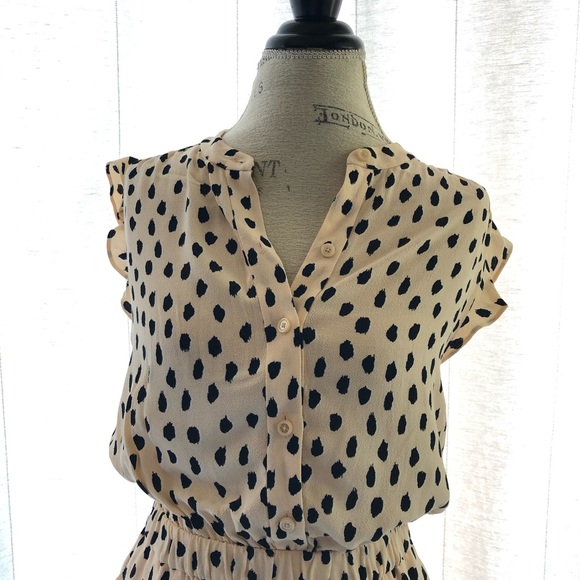Kate Spade Leopard Dot Crepe Romper 2 - Picture 6 of 12